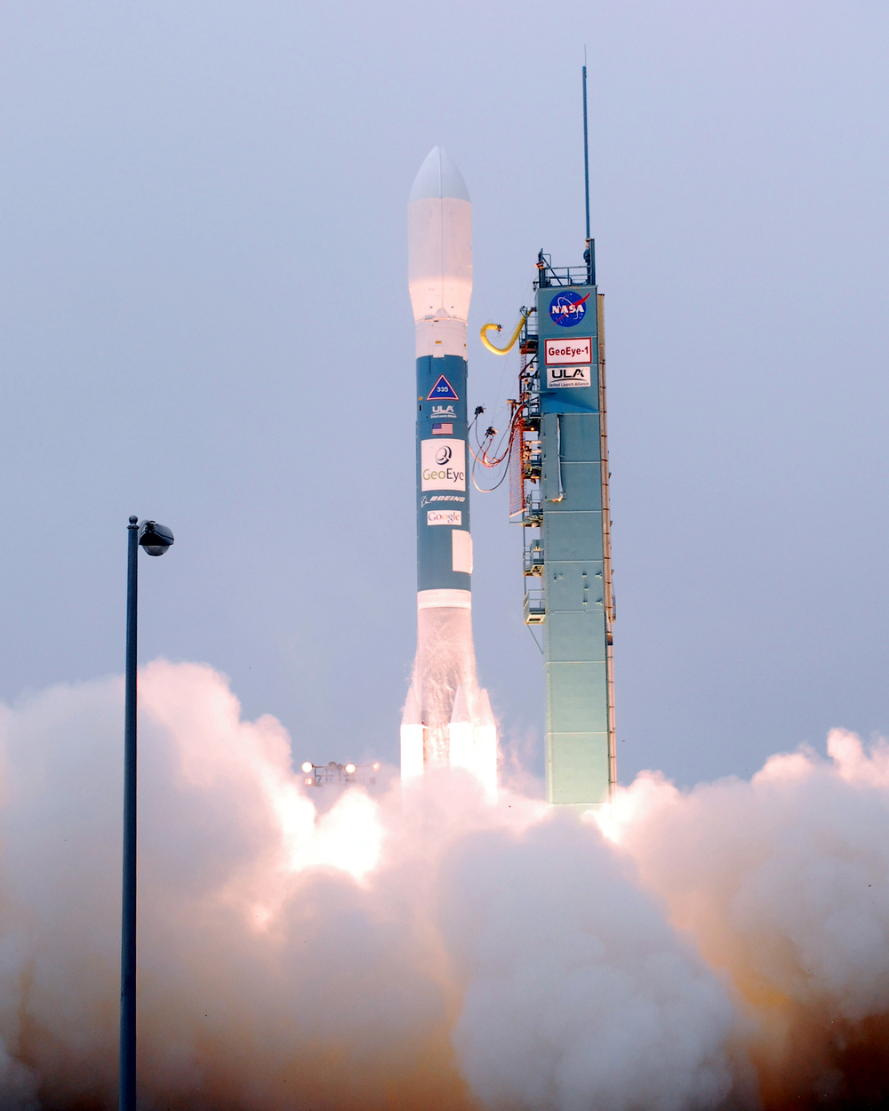 Google established a partnership with GeoEye to enhance its mapping services