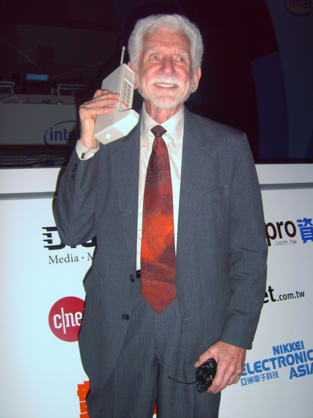 First Hand-Held Portable Telephone Demonstrated