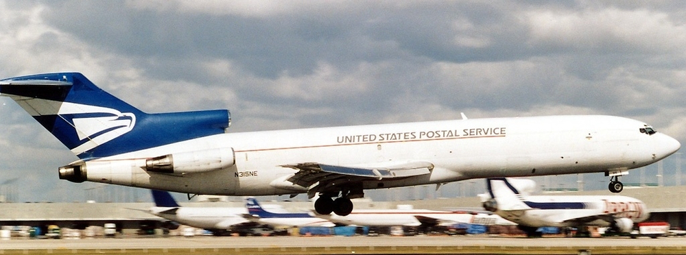 USPS Boeing 727-200 at Miami Airport