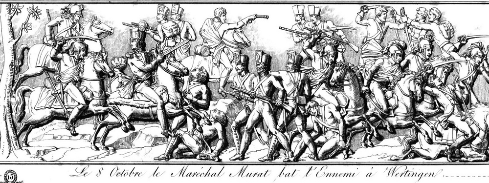 French Army surprises and defeats smaller Austrian force at Wertingen in battle.