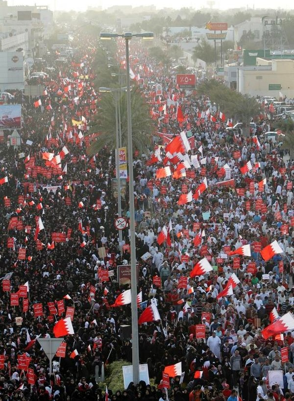Political unrest and demonstrations in Bahrain during the Arab Spring protests spark widespread turmoil.