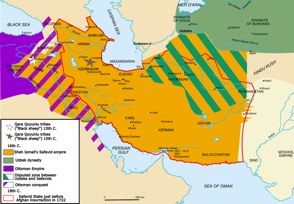 Establishment of Safavid Empire under Shah Ismail I in New Dynasty