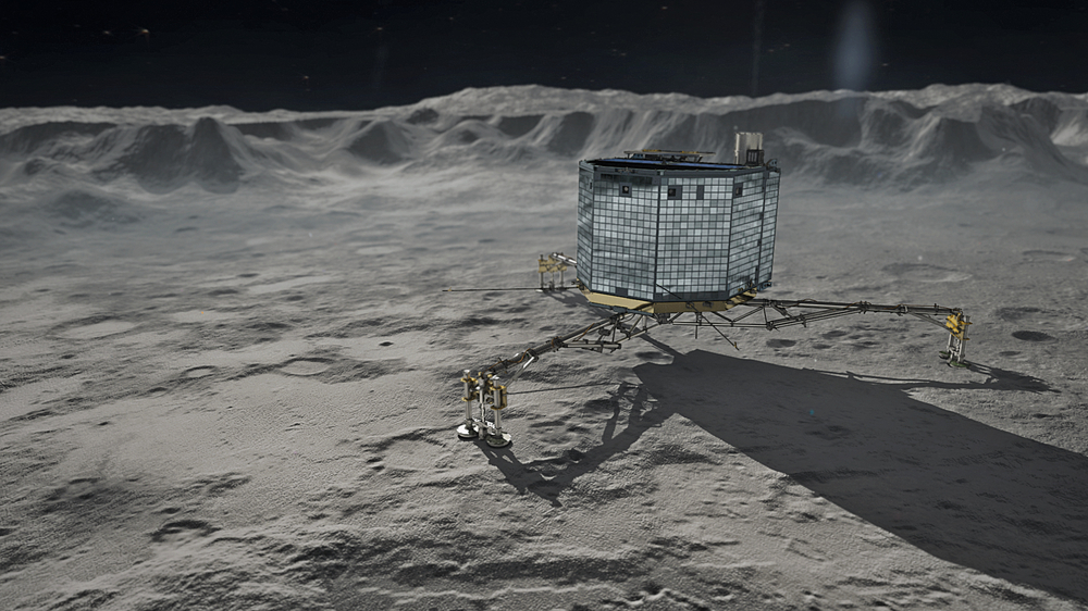 First soft landing on a comet