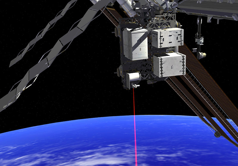 First laser communication in space