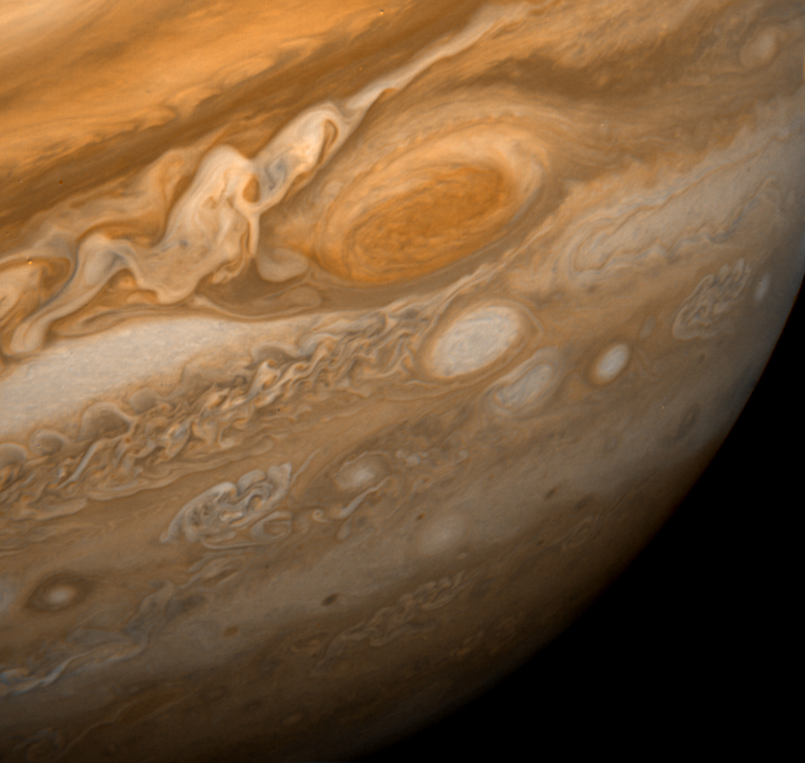 Jupiter flyby and discovery of volcanism on Io