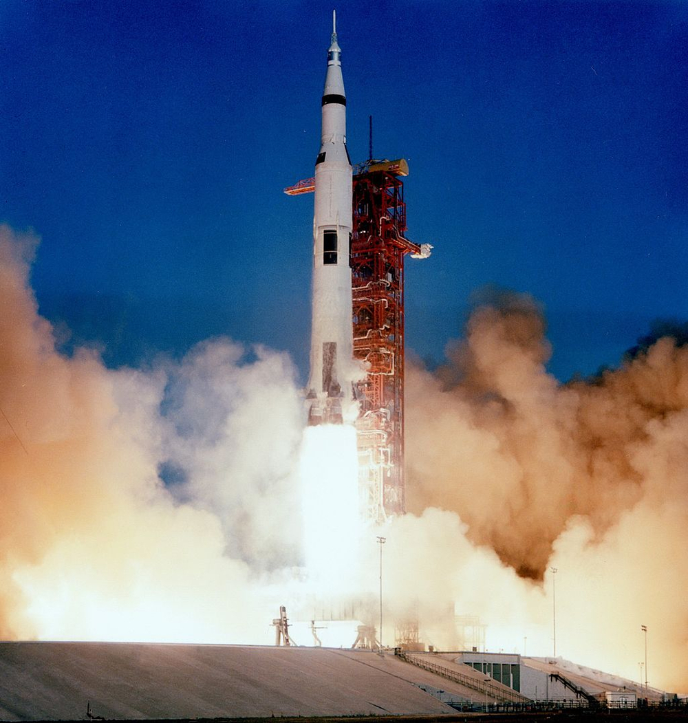 First human flight to another celestial body