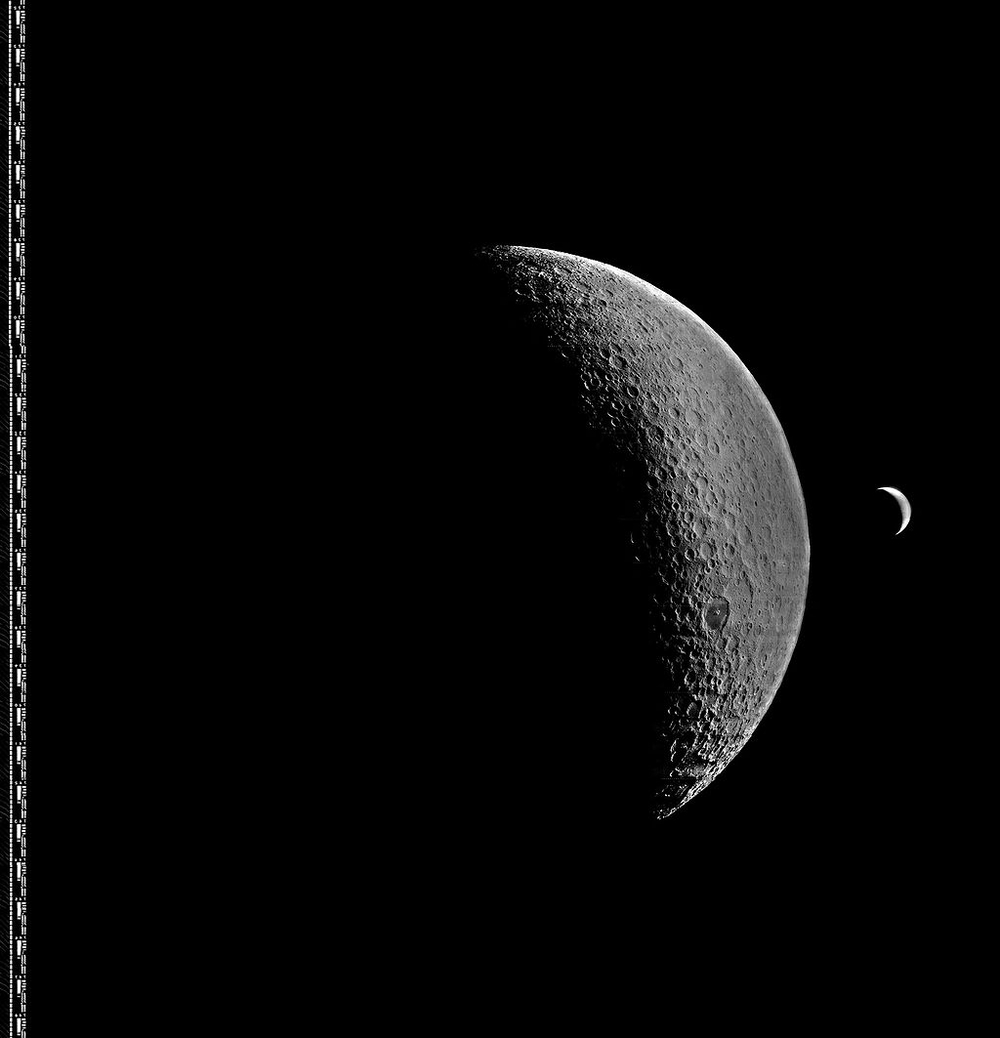 First photos of the Lunar south pole
