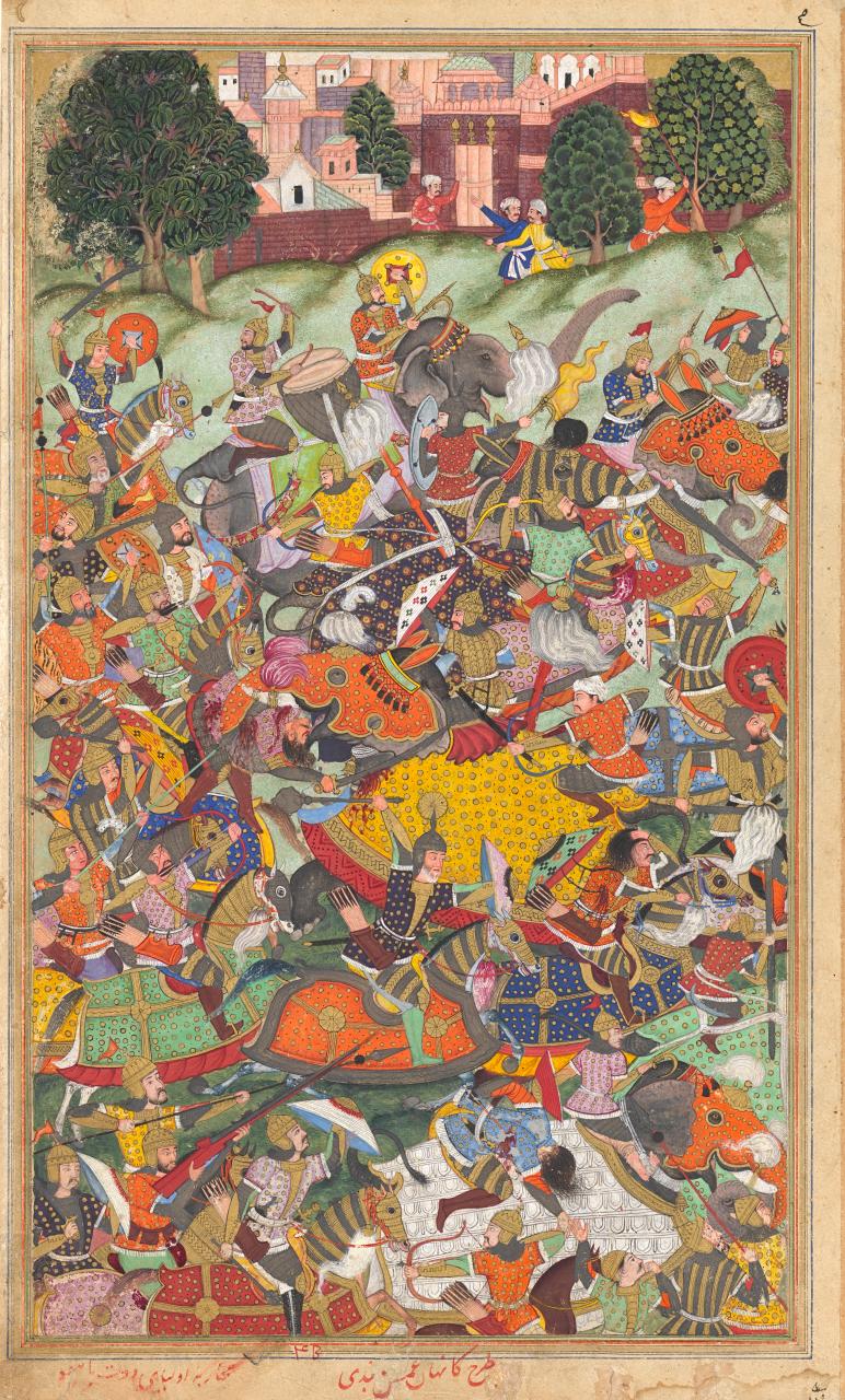Akbar's victory over Hindu King at Panipat solidifies Mughal rule in India.