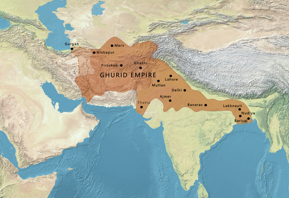 Ghurid Empire gains power in regions