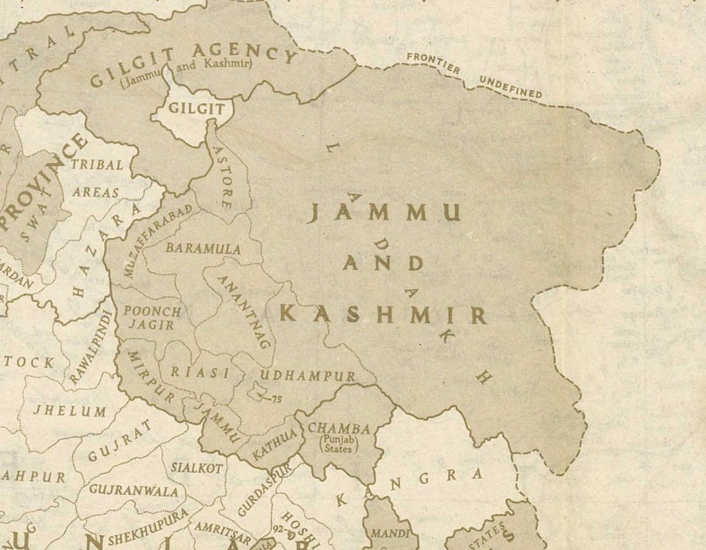 Formation of Azad Kashmir after Poonch rebellion's success against Maharaja of Kashmir