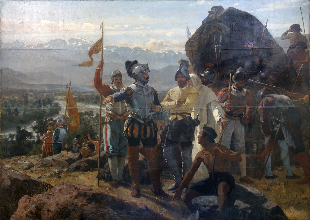 Establishment of Santiago by Pedro de Valdivia