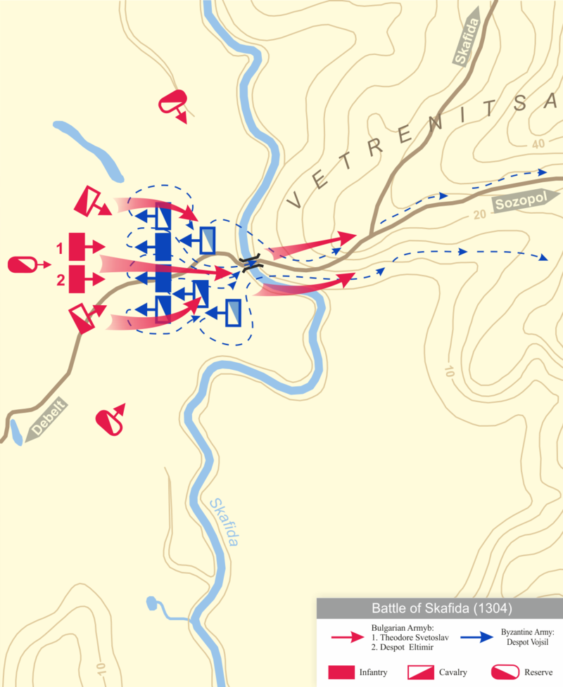 Battle of Skafida: Bulgarian Tsar defeats the Byzantine Empire