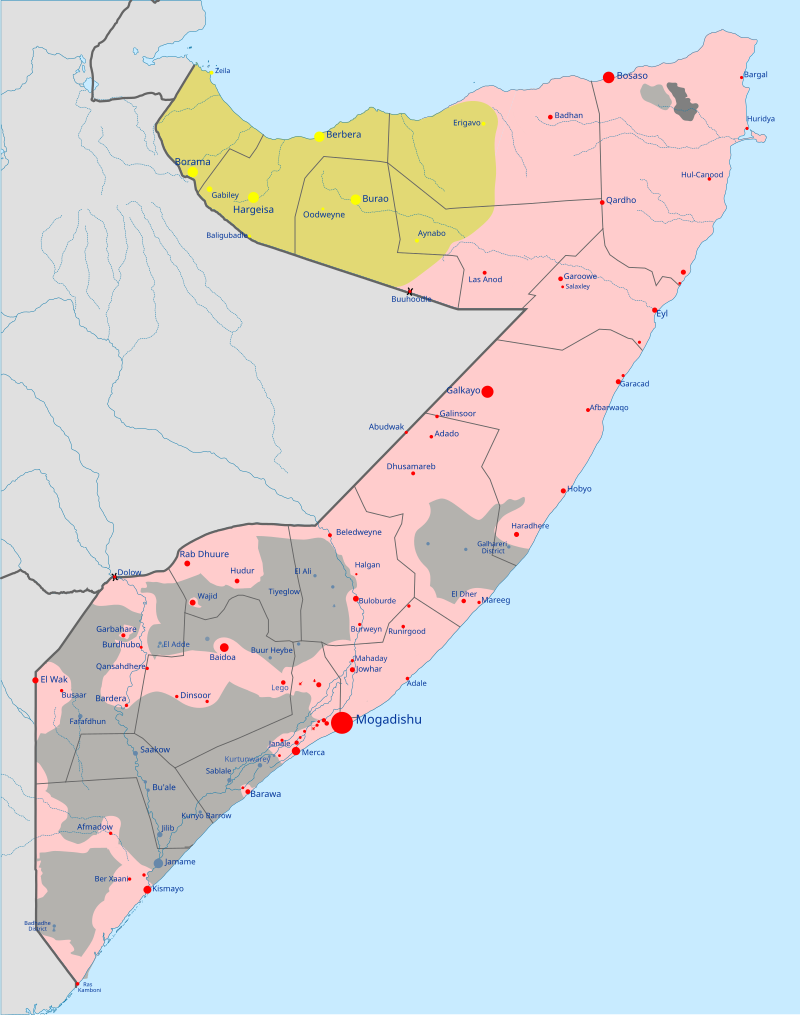 Start of the Civil War in Somalia