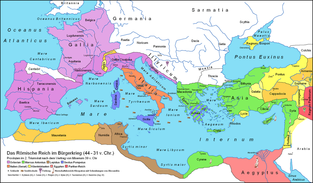 Conflict Over Land Allocation Between Octavian and Lepidus