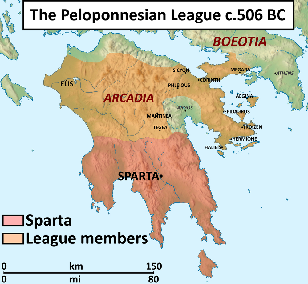 Sparta's Formation of the Peloponnesian League