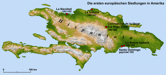Christopher Columbus establishes La Navidad settlement
