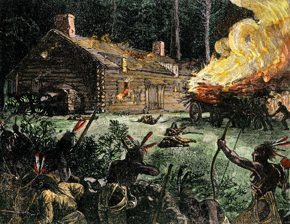 Conflict between New England Colonists and Native American tribes leads to King Philip's War.