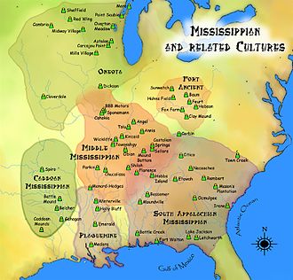 Cahokia Mounds' decline marks the end of Mississippian culture in the region.