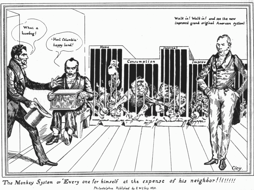 Clay's American System aimed to boost economy and shield local industries.
