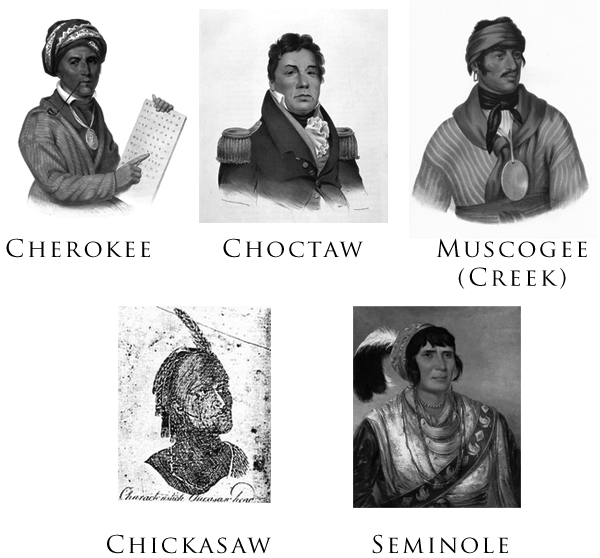 Indian Removal Act relocates tribes like the Cherokee, culminating in the Trail of Tears journey.