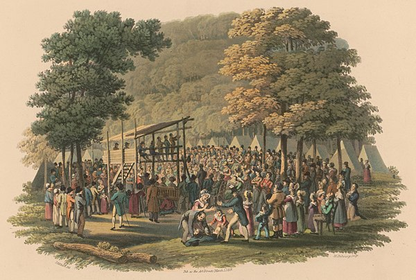 Revival of religion sparks social reforms and evangelicalism spread during the Second Great Awakening.