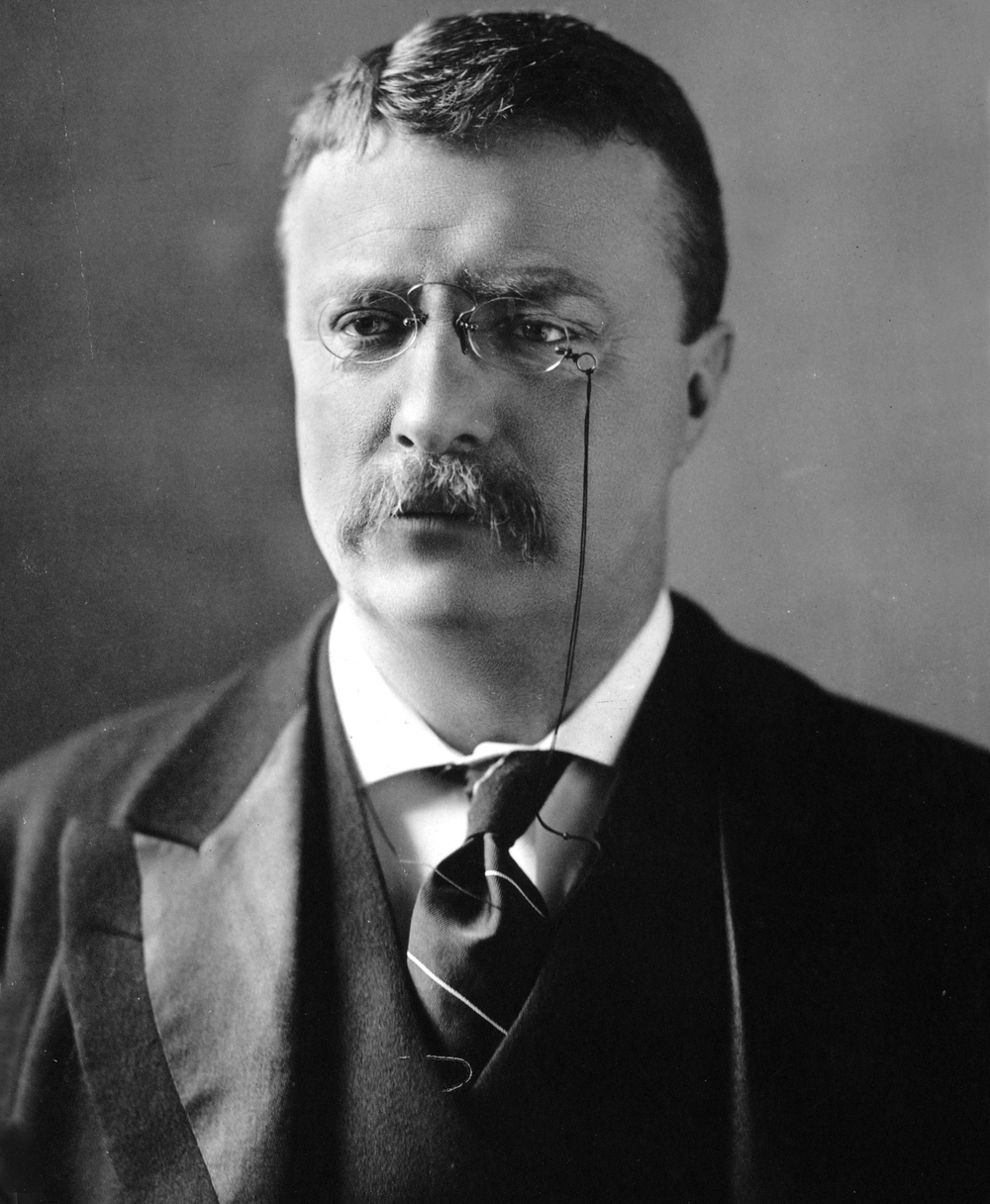 Theodore Roosevelt becomes President after William McKinley's assassination, becoming the youngest President.