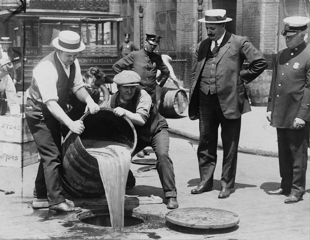 Prohibition Era initiated with the approval of the 18th Amendment, banning alcohol nationwide.