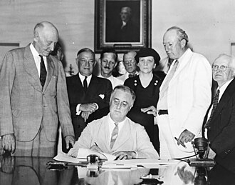 Social Security Act established social insurance program for financial security for specific groups.