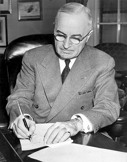 Truman Doctrine provided aid to countries threatened by communism, marking start of Cold War.