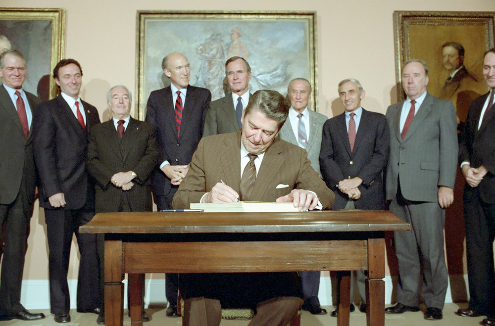 Congress grants amnesty to 3 million undocumented immigrants through the Immigration Reform and Control Act.