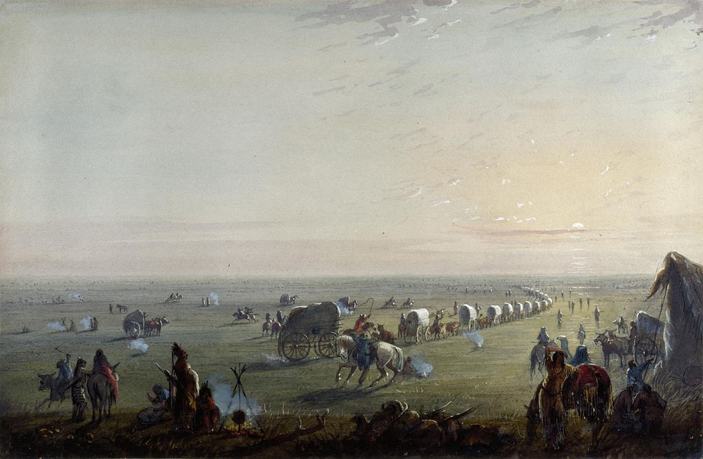Major migration to Oregon due to economic opportunities and promises of a better life.