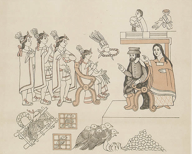 Cortés enters Tenochtitlán and meets Moctezuma II.