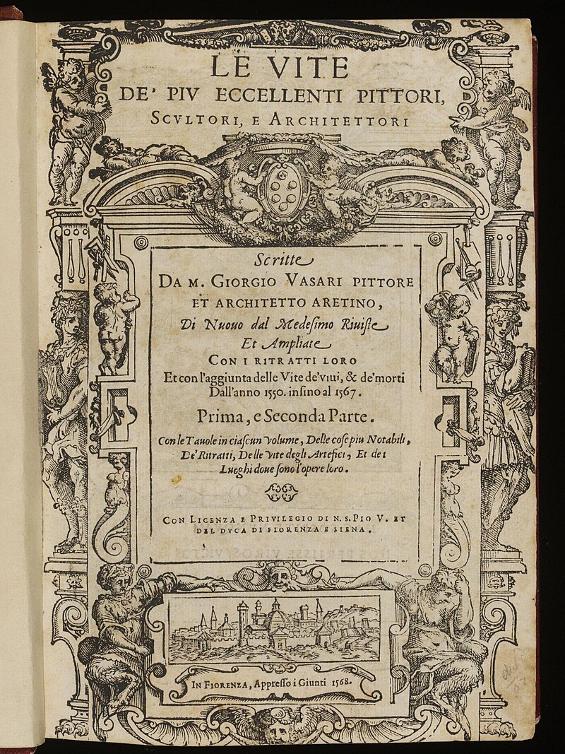 Vasari's Book 'The Lives of the Artists' Published