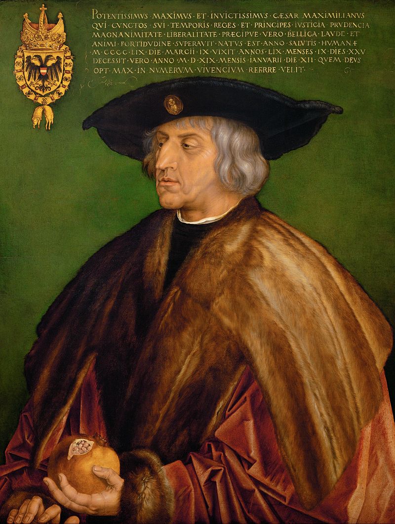 Portrait of Emperor Maximilian I by Albrecht Dürer