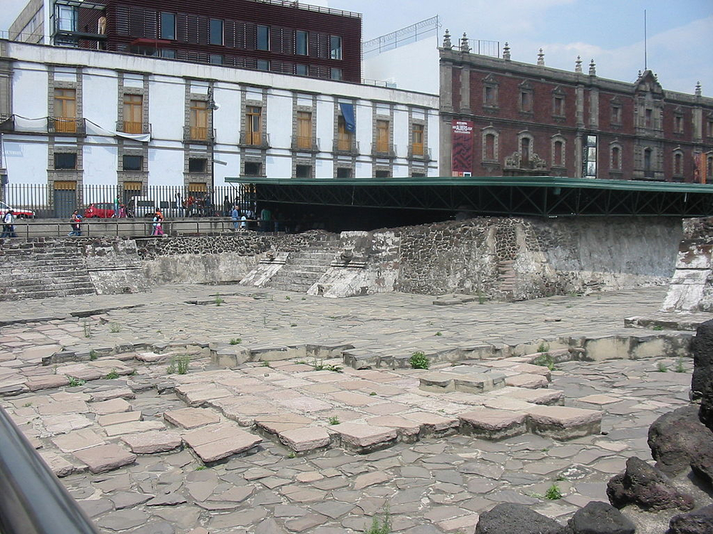 Building the Templo Mayor in Aztec capital, Tenochtitlan reflects ancient Aztec religious practices and beliefs.