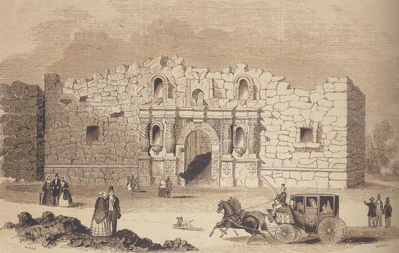 Famous battle in Texas history involving Texan defenders and Mexican forces.