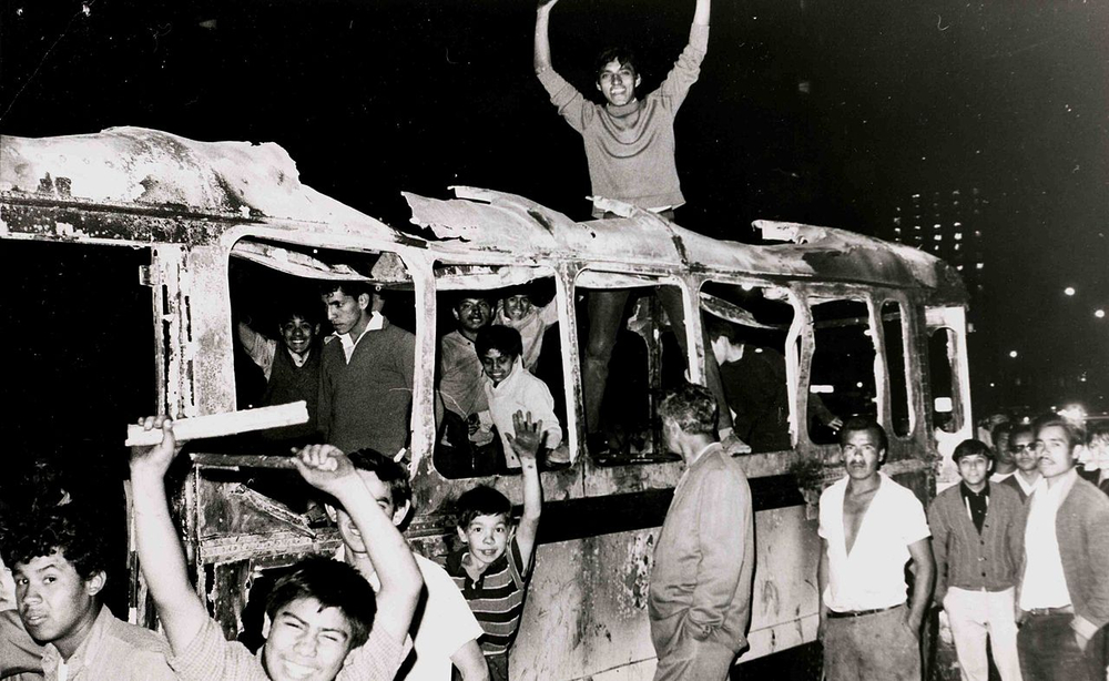 Political repression during Tlatelolco Massacre near Olympics leads to student protest deaths.
