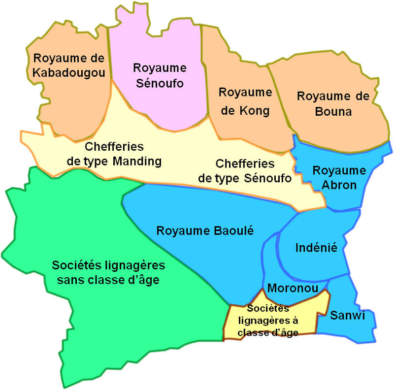 Establishment of the Kingdom of Sanwi in southeastern Ivory Coast