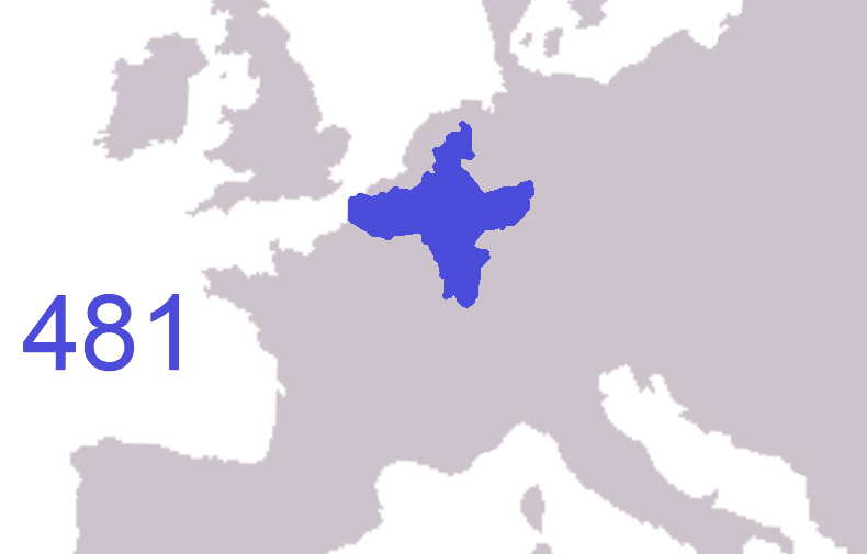 Establishment of the Carolingian Empire by Charlemagne, a significant medieval ruling power in Europe.