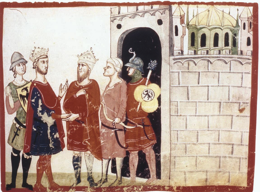 Emperor Frederick II issues Golden Bull establishing King of the Romans election procedures.