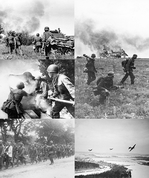 German-led Axis powers launch offensive against Soviet Union during World War II.