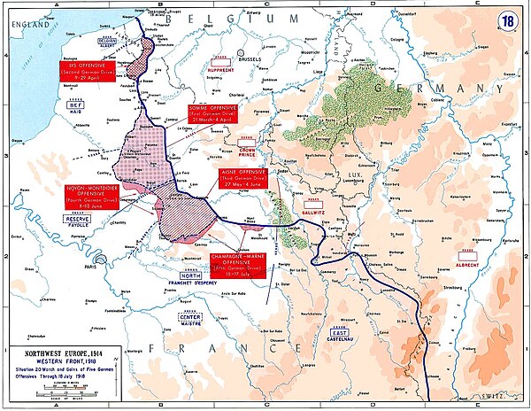 German armies retreat across Marne River during World War I.