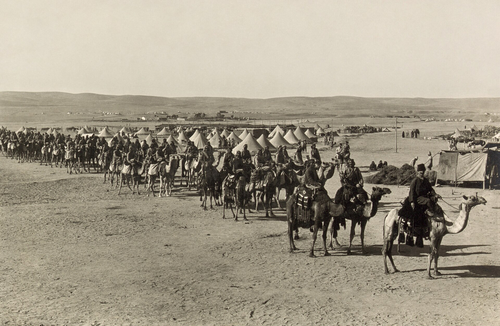 German troops reach strategic Suez Canal during World War II, spreading fear and uncertainty.
