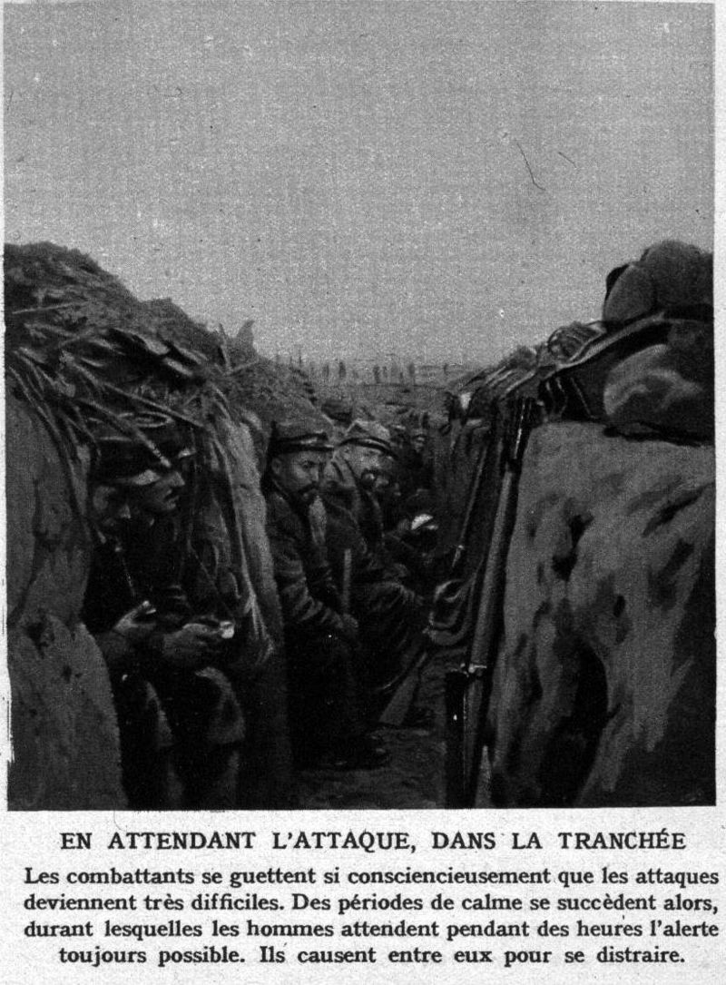 French efforts push back German forces towards Champagne region during World War I.