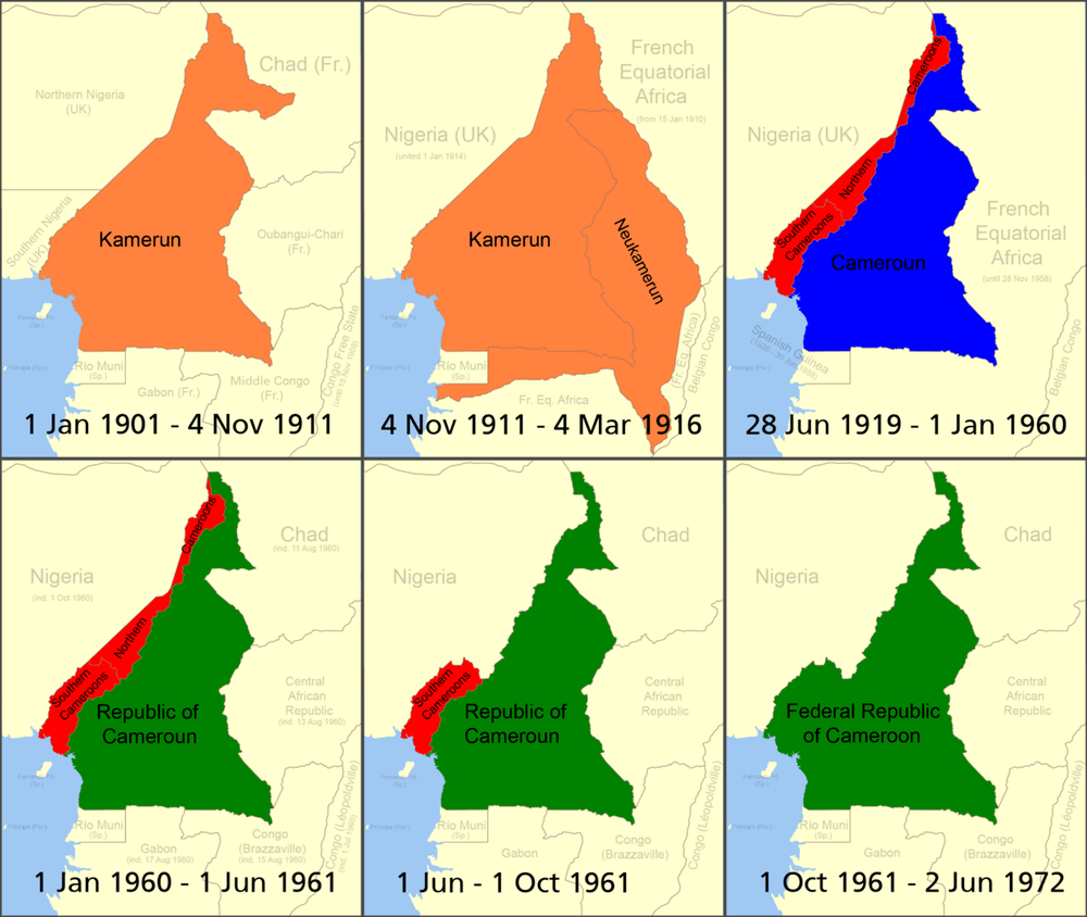 British and French forces capture Cameroonian colony in World War I.