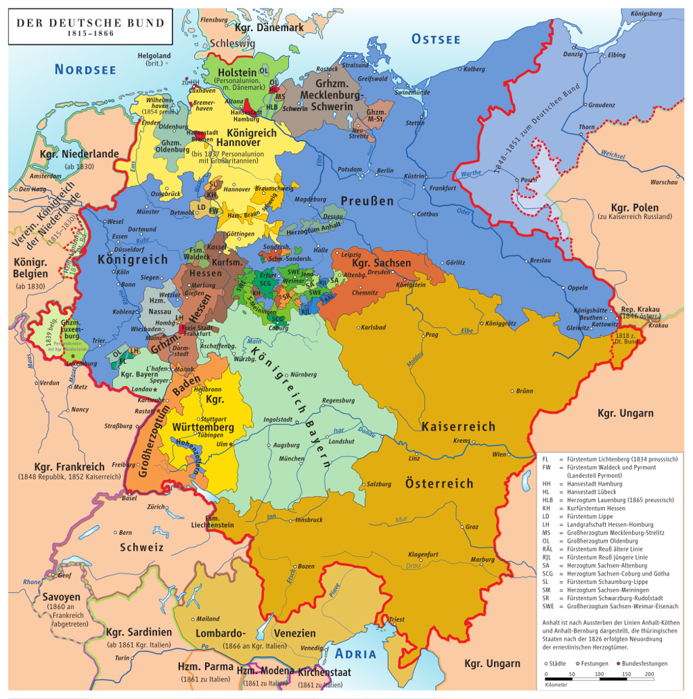 Formation of Confederation: Rise of unified states from Napoleonic era disruptions led empowerment.