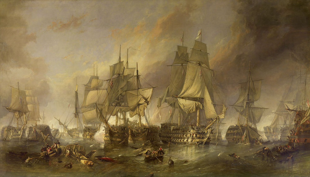 British naval victory in Napoleonic Wars led to British rule in captured territory.