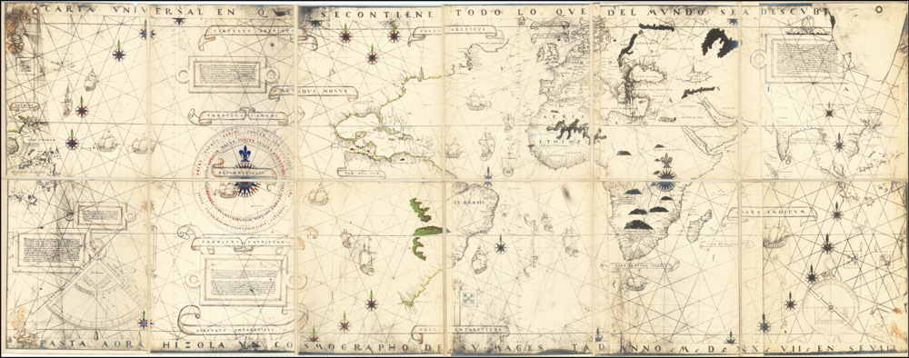 First mention of Mauritius on a map by Diogo Ribeiro in the 16th century.