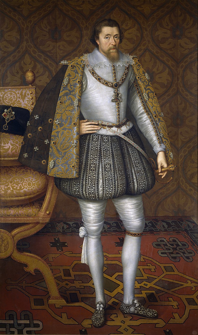 King James I: Patron of Arts and Festivities in Court for Unity and Influence.