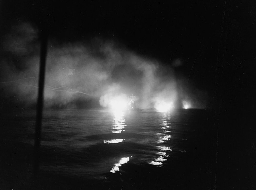 Battle of Kula Gulf in the Solomons